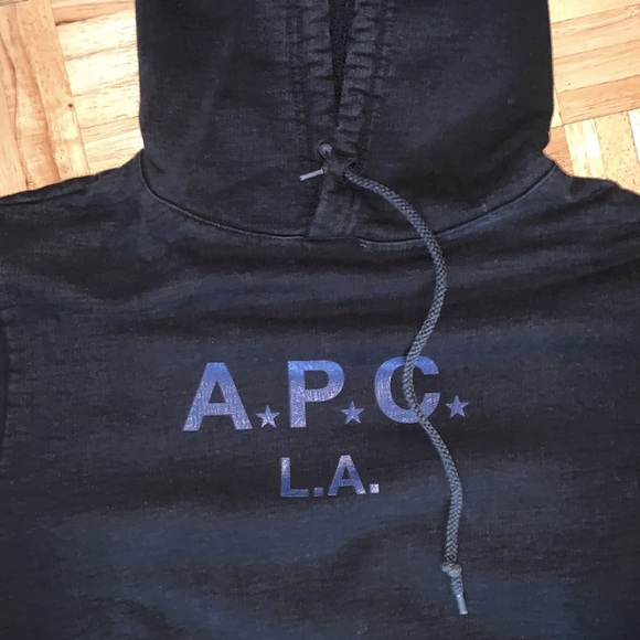 APC L.A black and blue hoodie! - Picture 3 of 5